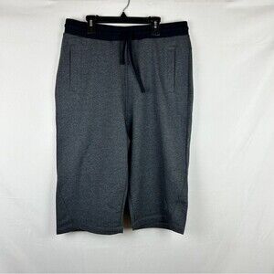 Miggy gray Capri active pants shorts elastic waist size L Women's